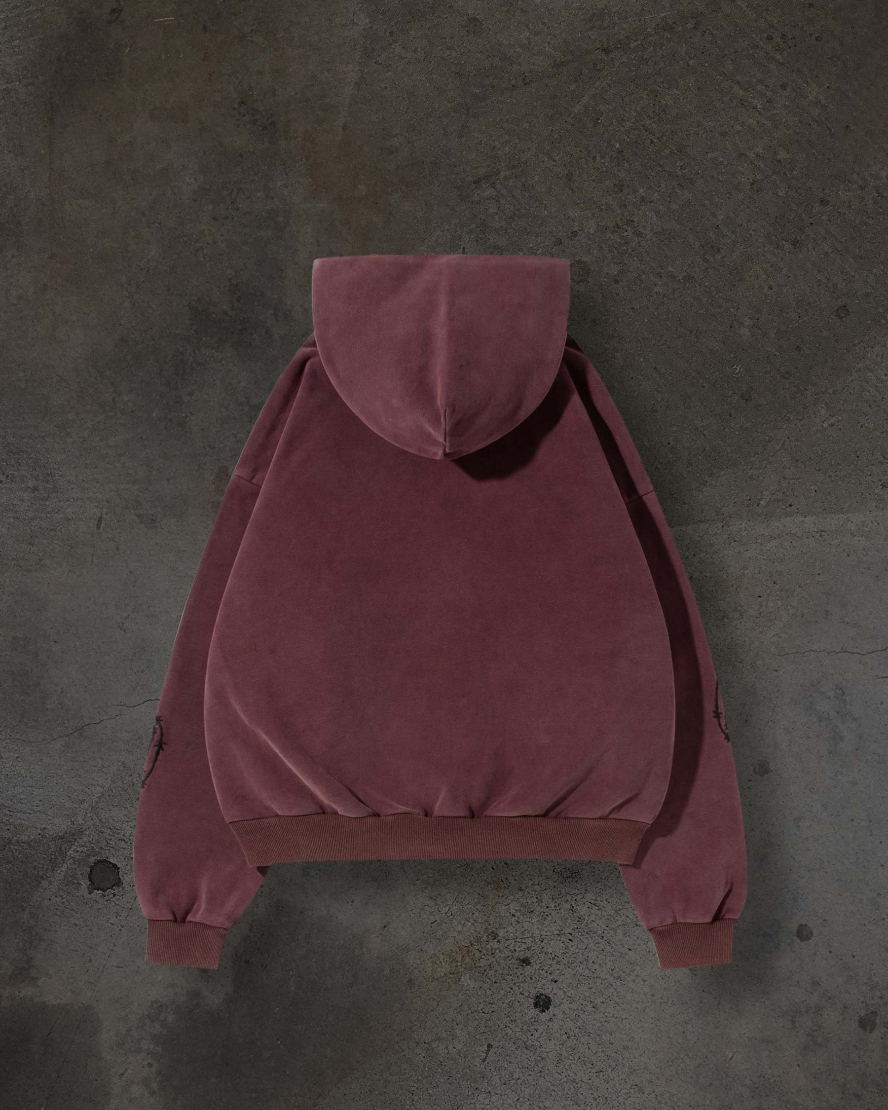 ATHLETIC BARBED PULLOVER (CRIMSON)-IYAMIUIO