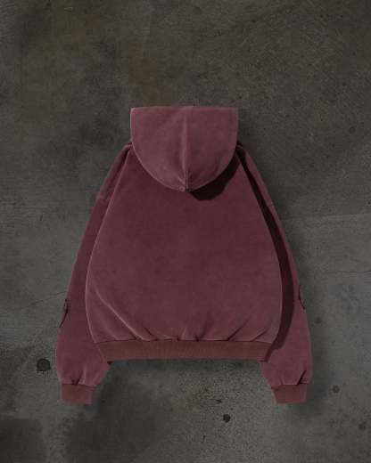 ATHLETIC BARBED PULLOVER (CRIMSON)-IYAMIUIO