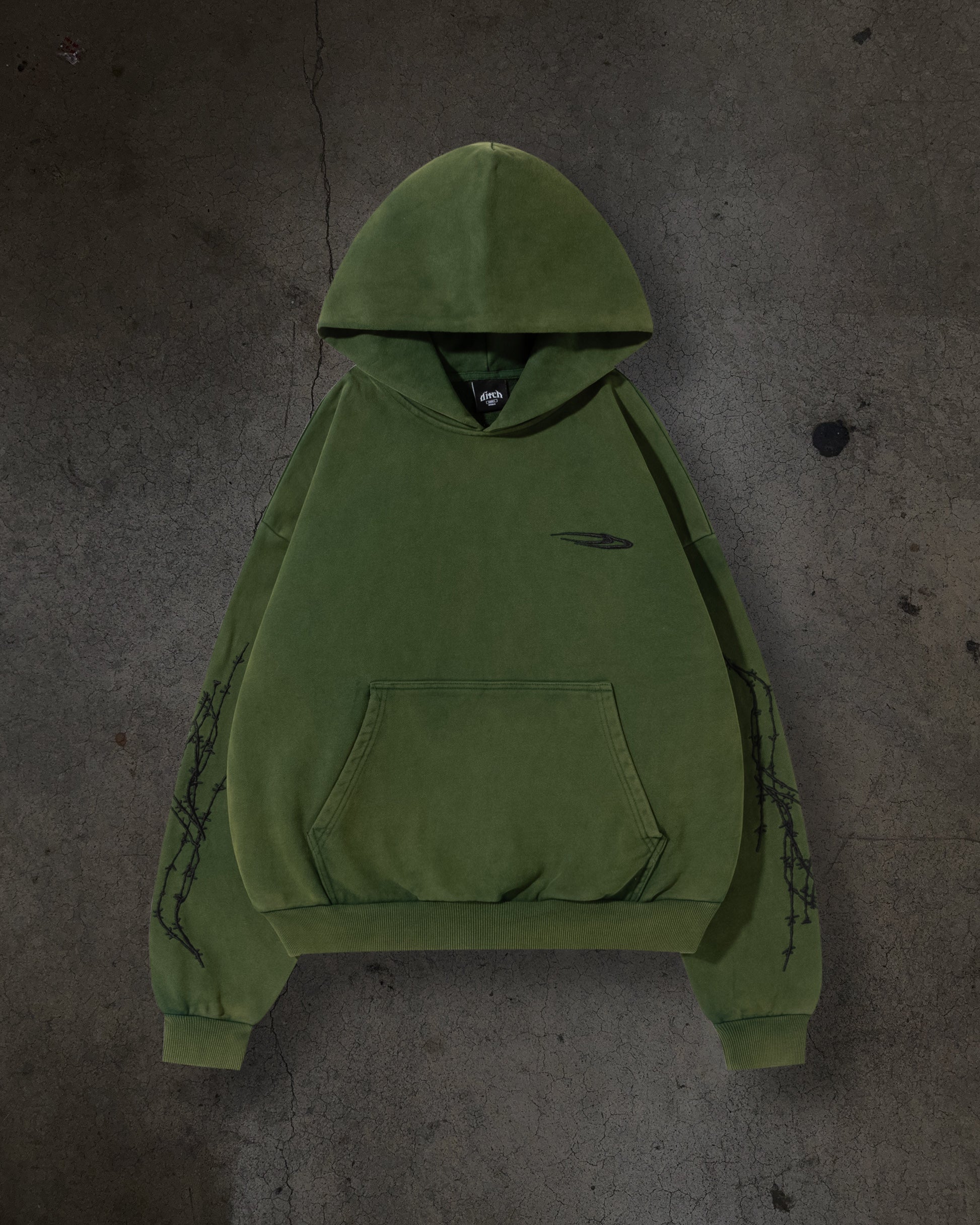 ATHLETIC BARBED PULLOVER (PINE)-IYAMIUIO