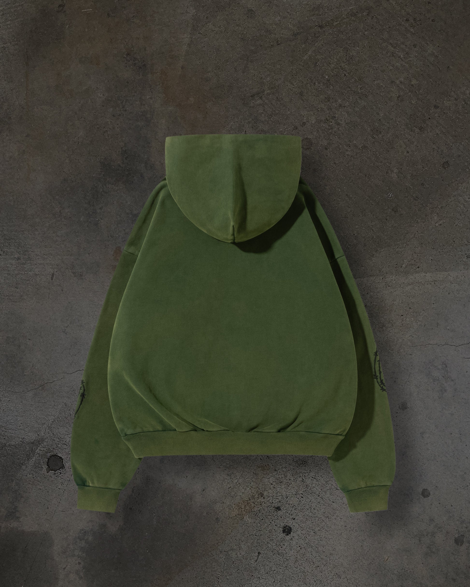 ATHLETIC BARBED PULLOVER (PINE)-IYAMIUIO