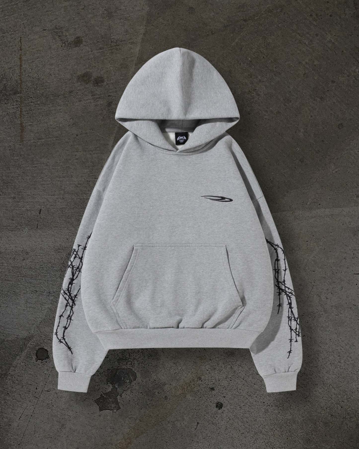 ATHLETIC BARBED PULLOVER (HEATHER GREY)-IYAMIUIO