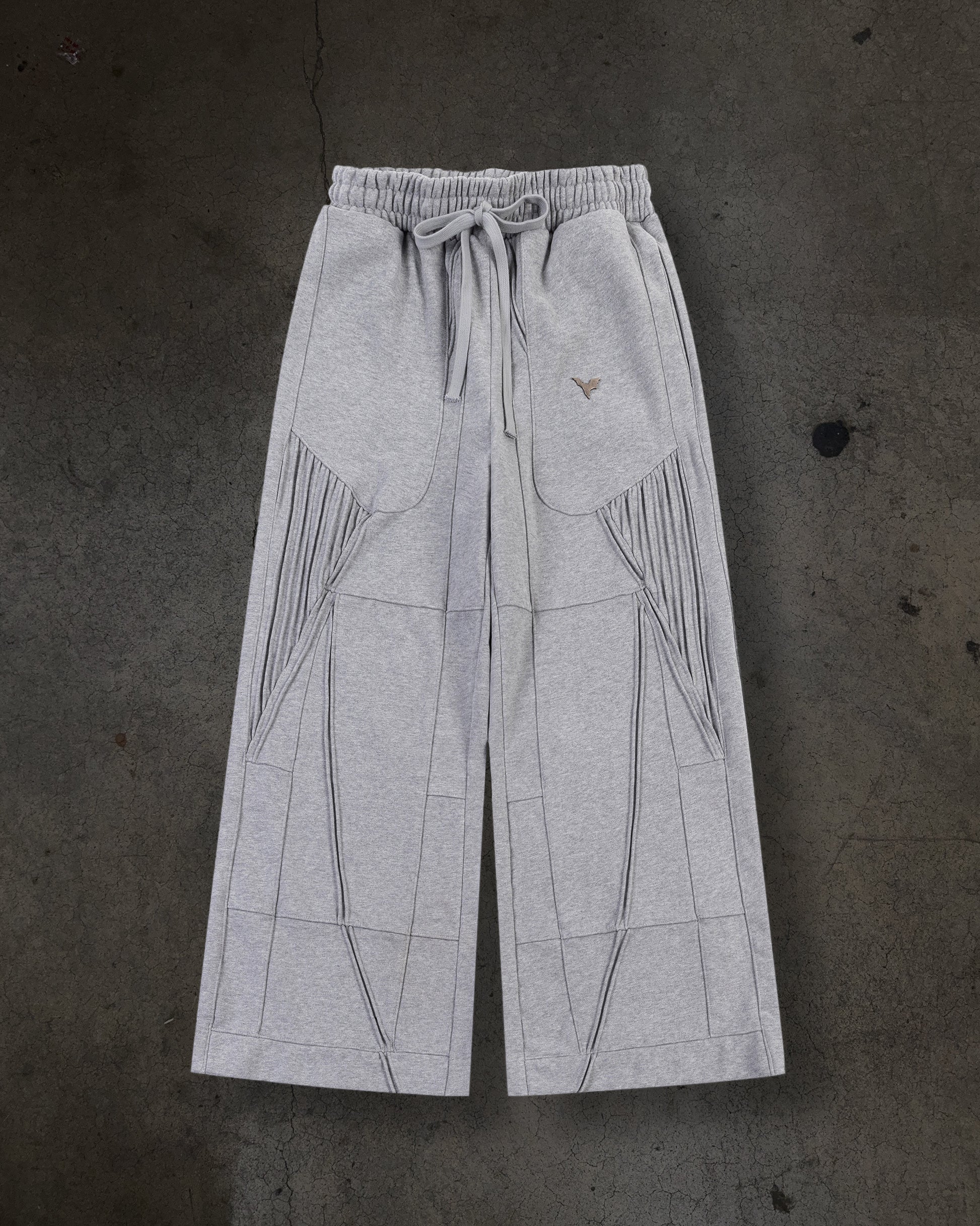 BIKER SWEATS (HEATHER GREY)-IYAMIUIO