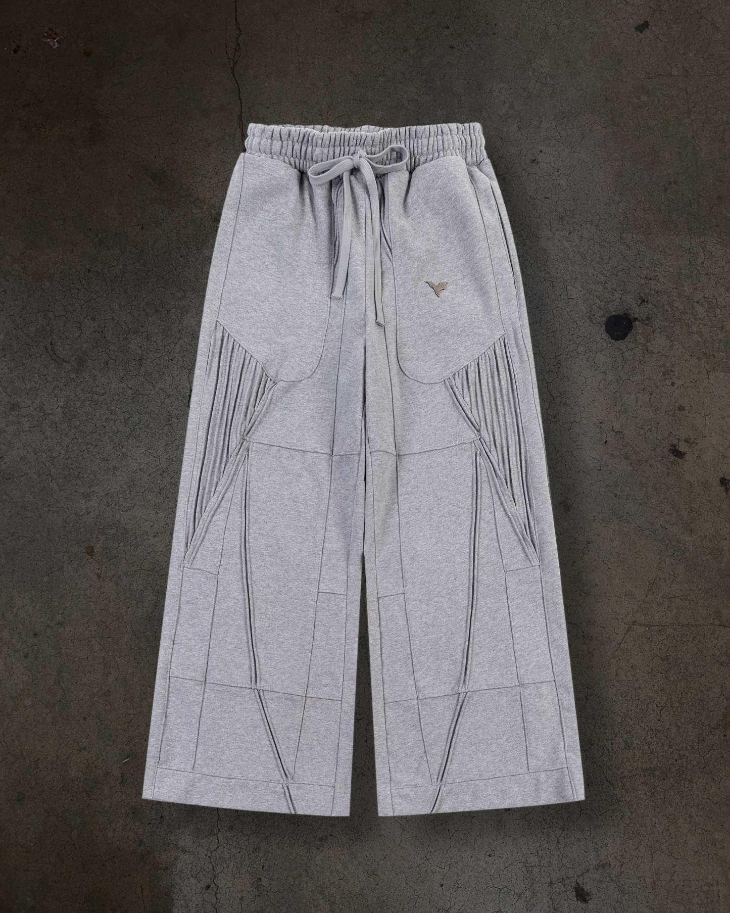 BIKER SWEATS (HEATHER GREY)-IYAMIUIO