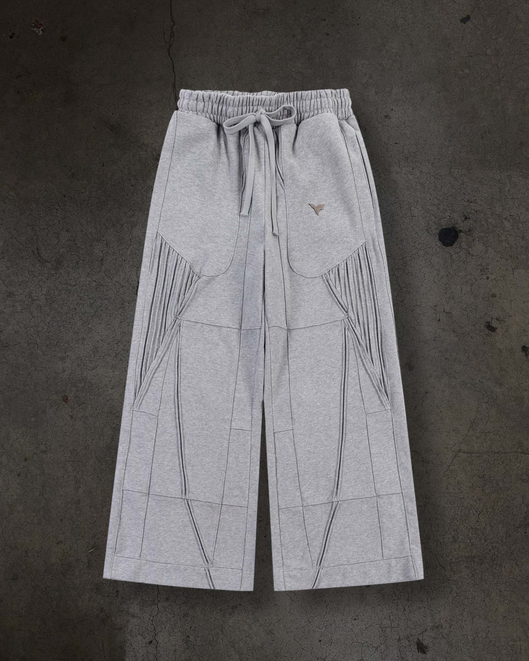 BIKER SWEATS (HEATHER GREY)-IYAMIUIO