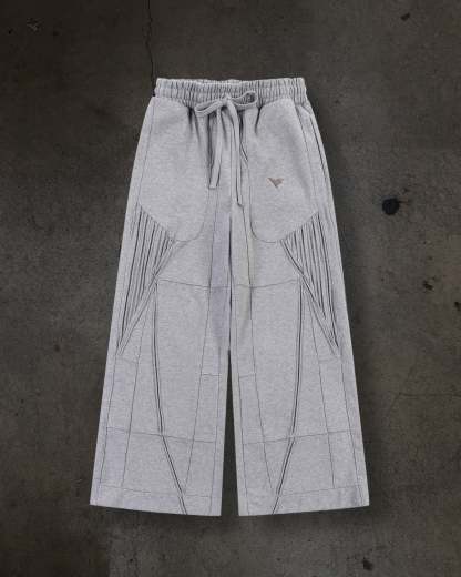 BIKER SWEATS (HEATHER GREY)-IYAMIUIO