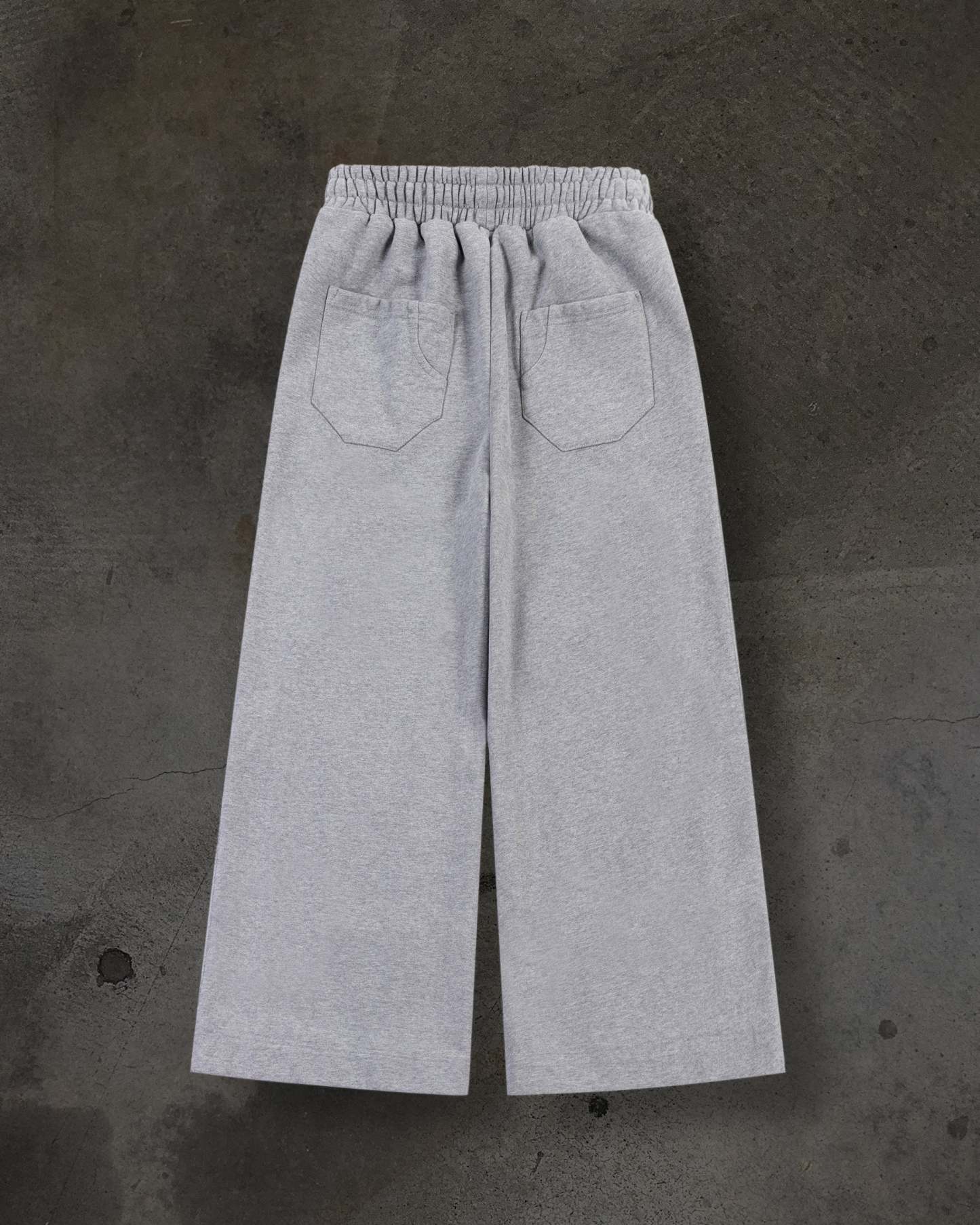 BIKER SWEATS (HEATHER GREY)-IYAMIUIO
