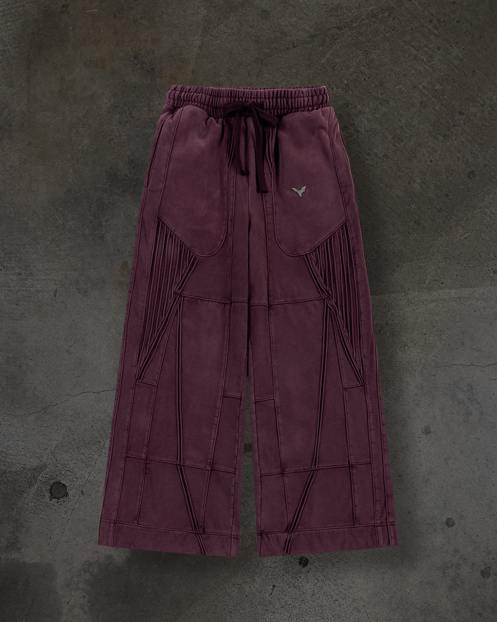 BIKER SWEATS (CRIMSON)-IYAMIUIO