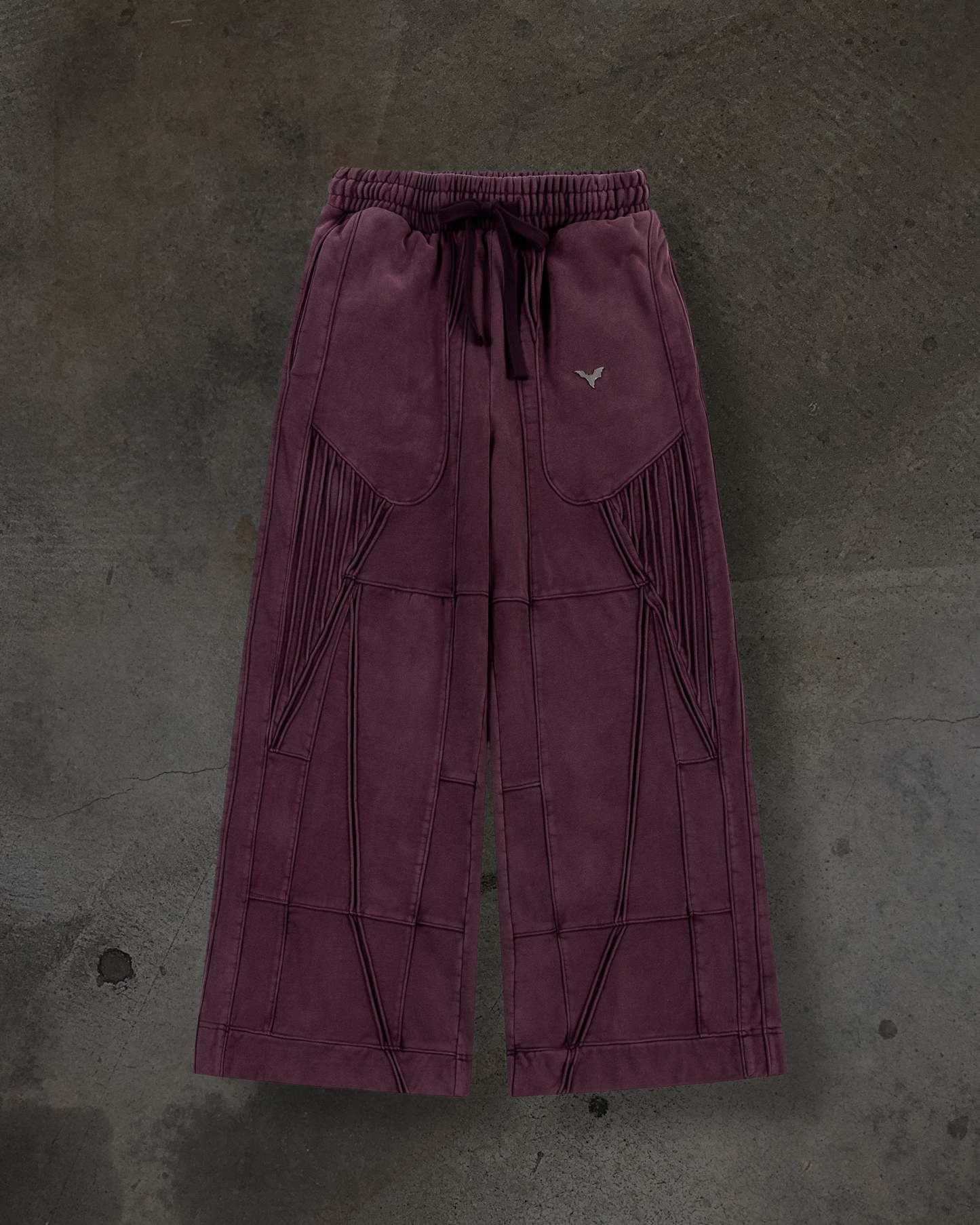 BIKER SWEATS (CRIMSON)-IYAMIUIO