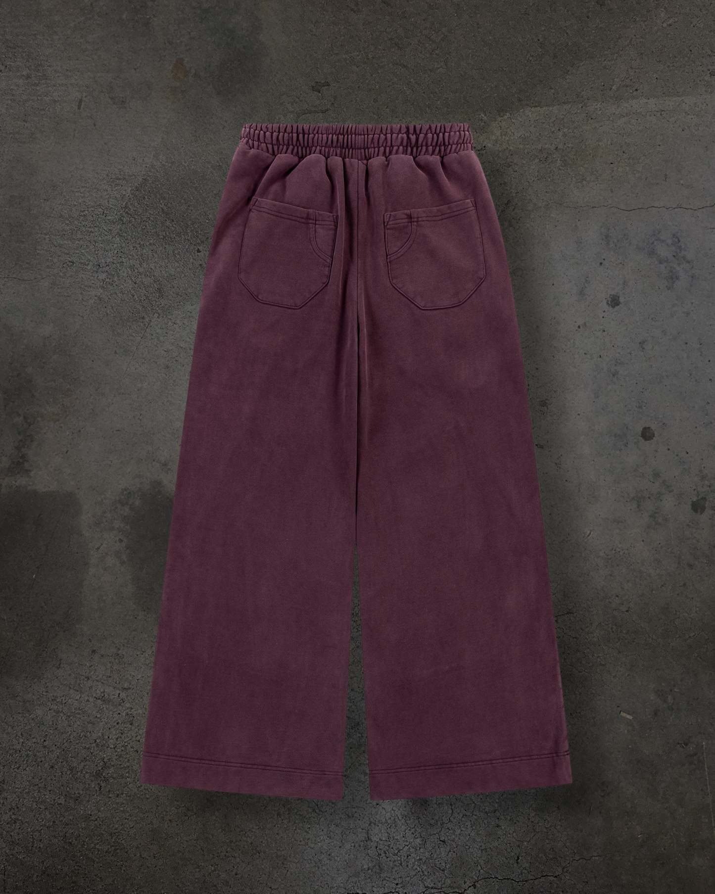 BIKER SWEATS (CRIMSON)-IYAMIUIO