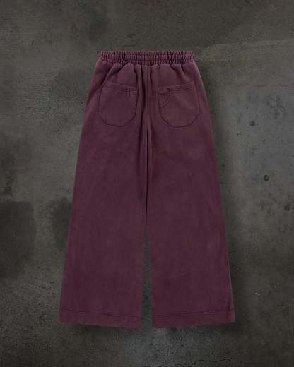 BIKER SWEATS (CRIMSON)-IYAMIUIO