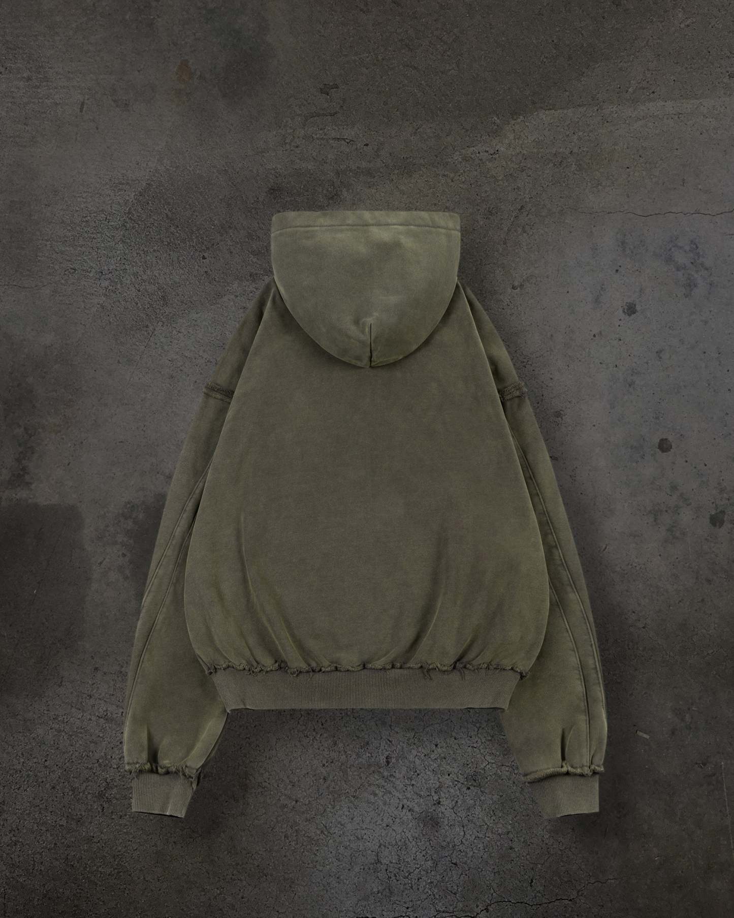 BIKER HOODIE (ASH)-IYAMIUIO