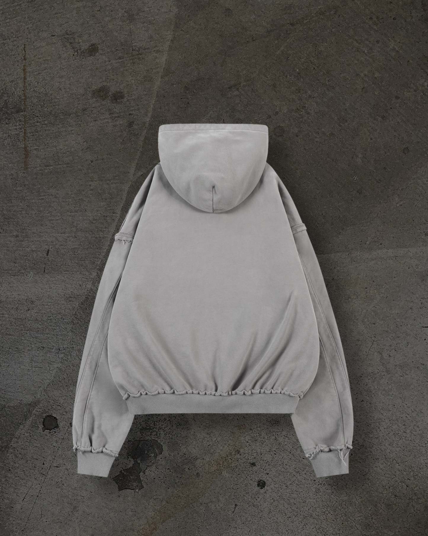 BIKER HOODIE (SAND)-IYAMIUIO