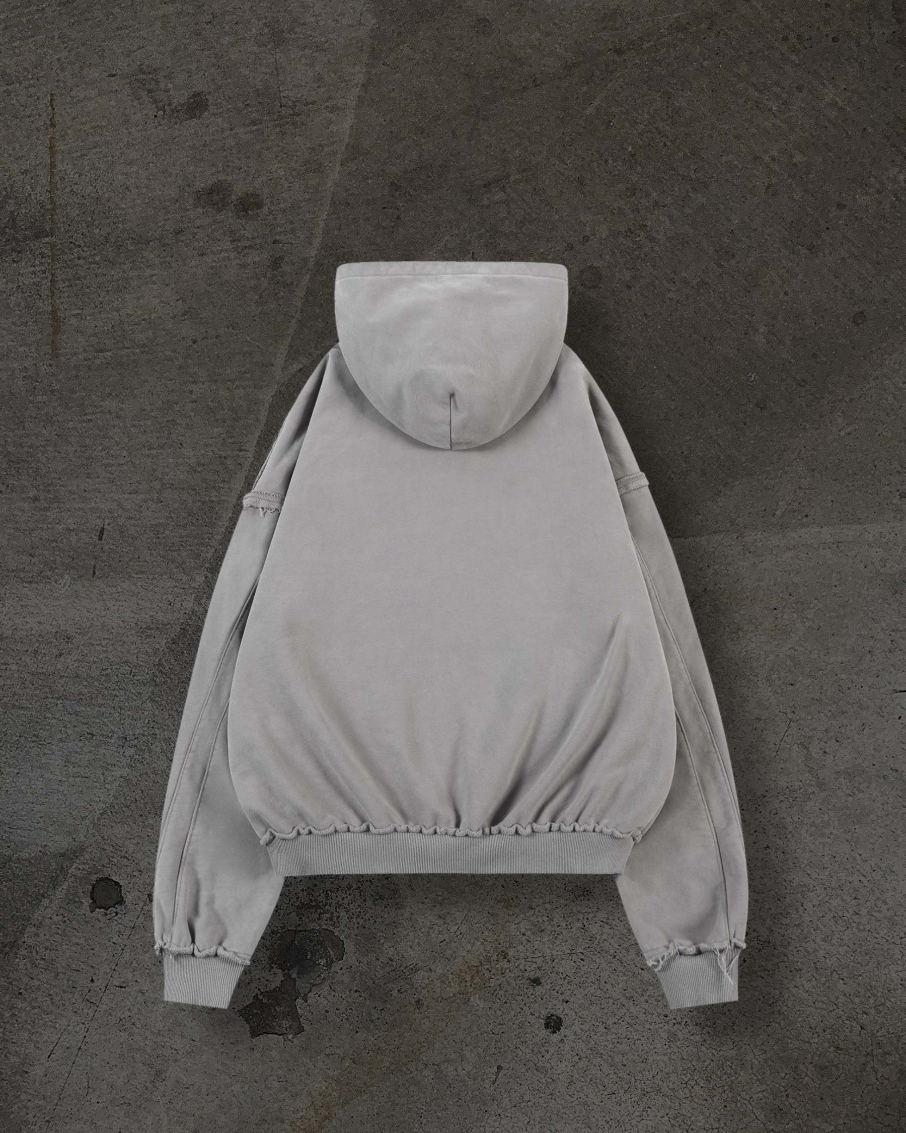 BIKER HOODIE (SAND)-IYAMIUIO