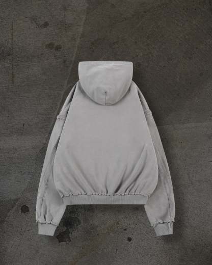 BIKER HOODIE (SAND)-IYAMIUIO