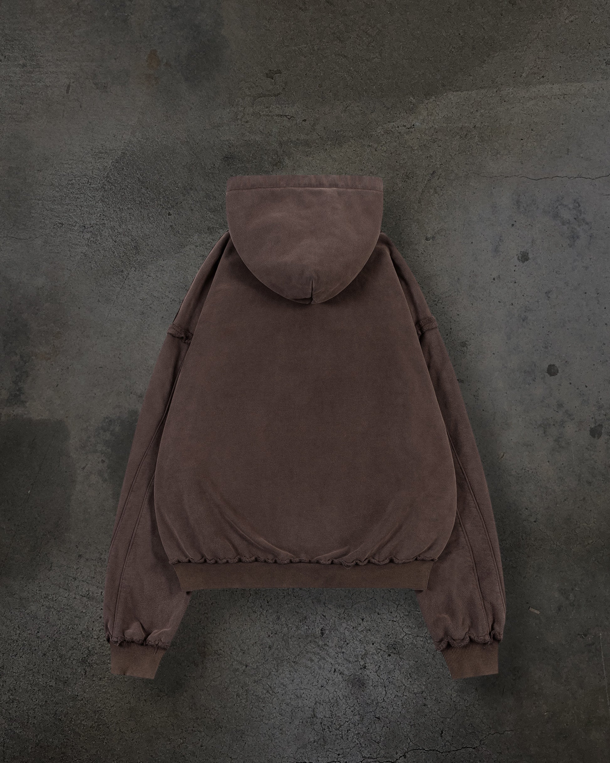 BIKER HOODIE (MOCHA)-IYAMIUIO