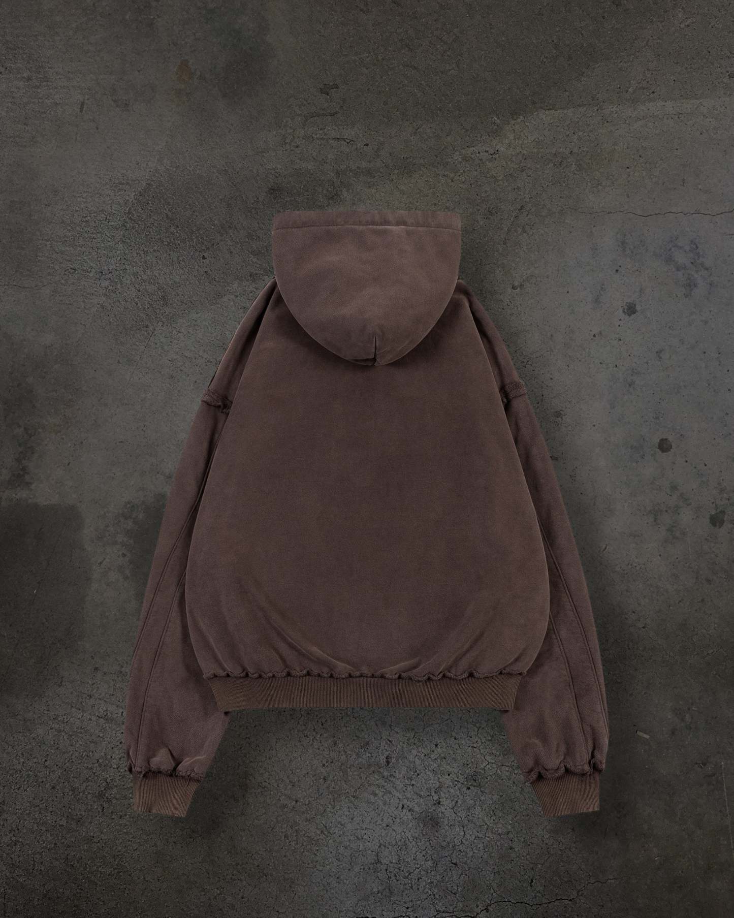 BIKER HOODIE (MOCHA)-IYAMIUIO