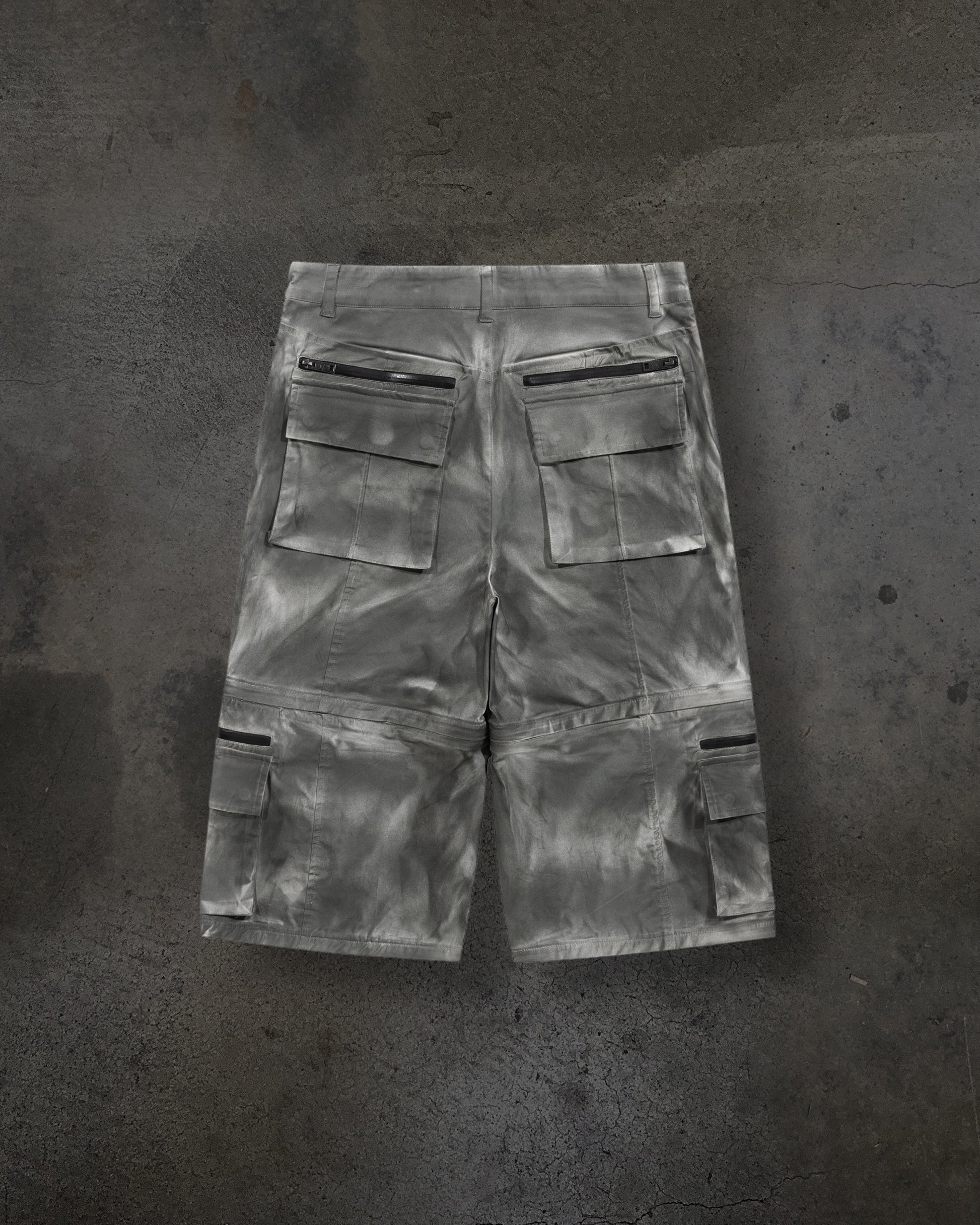 CORVIDITCH CONVERTIBLE CARGO PANTS (GREY)-IYAMIUIO