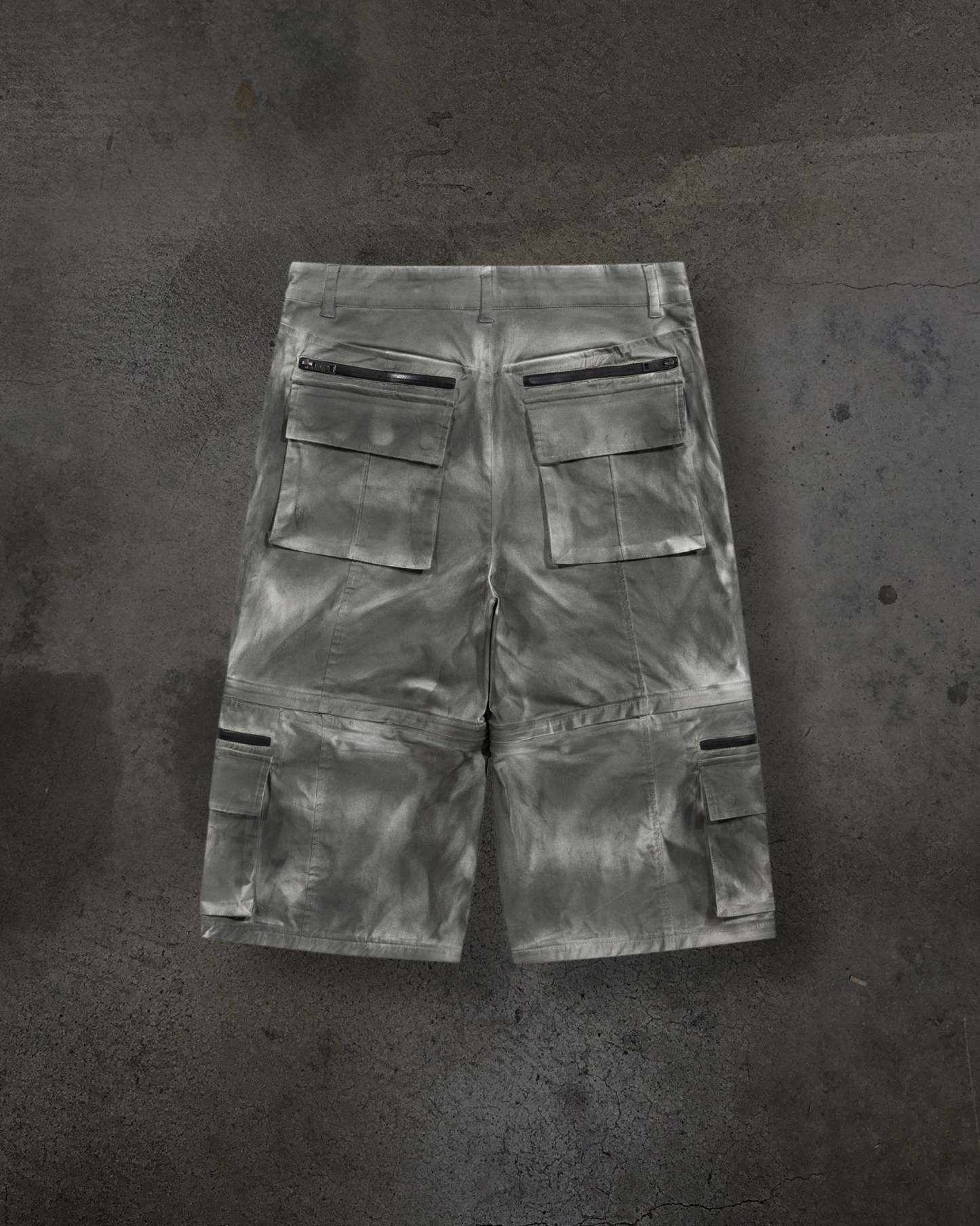 CORVIDITCH CONVERTIBLE CARGO PANTS (GREY)-IYAMIUIO