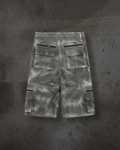 CORVIDITCH CONVERTIBLE CARGO PANTS (GREY)-IYAMIUIO