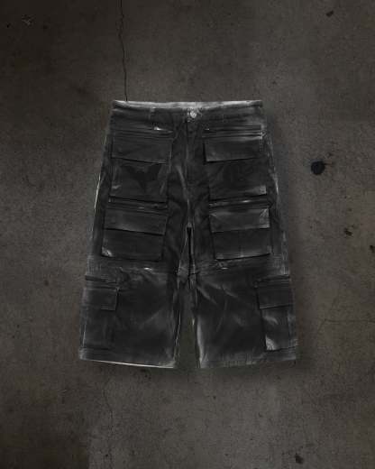 CORVIDITCH CONVERTIBLE CARGO PANTS (COAL)-IYAMIUIO