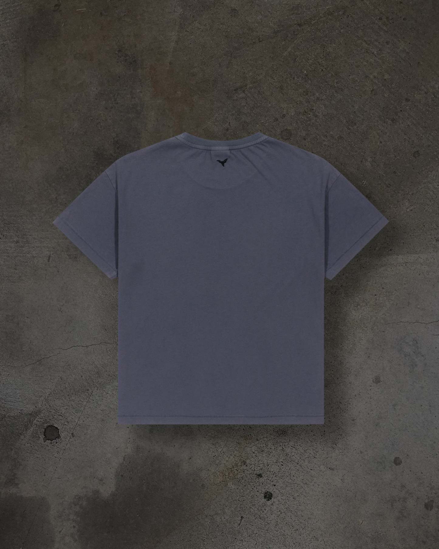 CROPPED BLANK TEE (RAIN)-IYAMIUIO