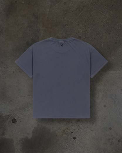 CROPPED BLANK TEE (RAIN)-IYAMIUIO