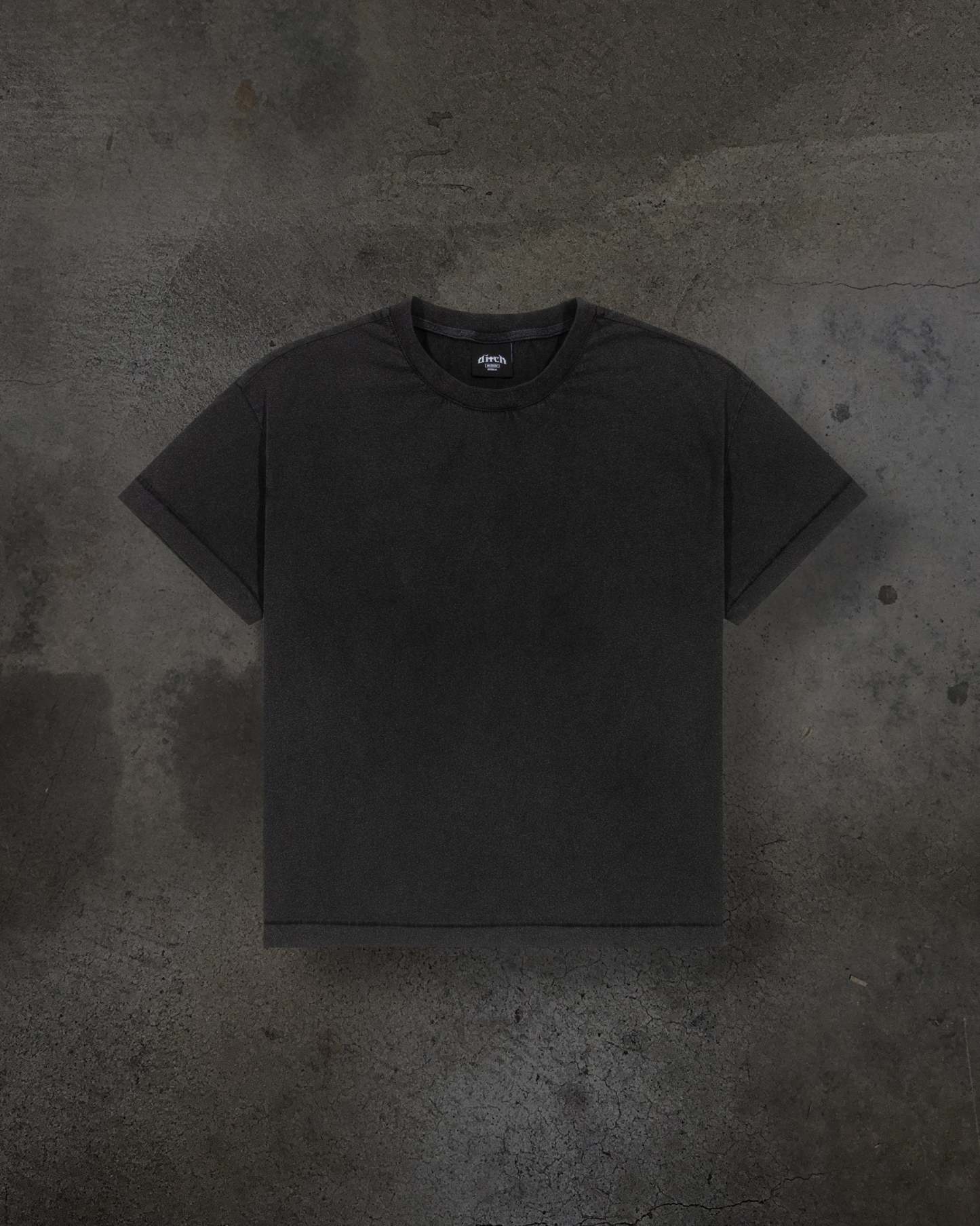 CROPPED BLANK TEE (COAL)-IYAMIUIO