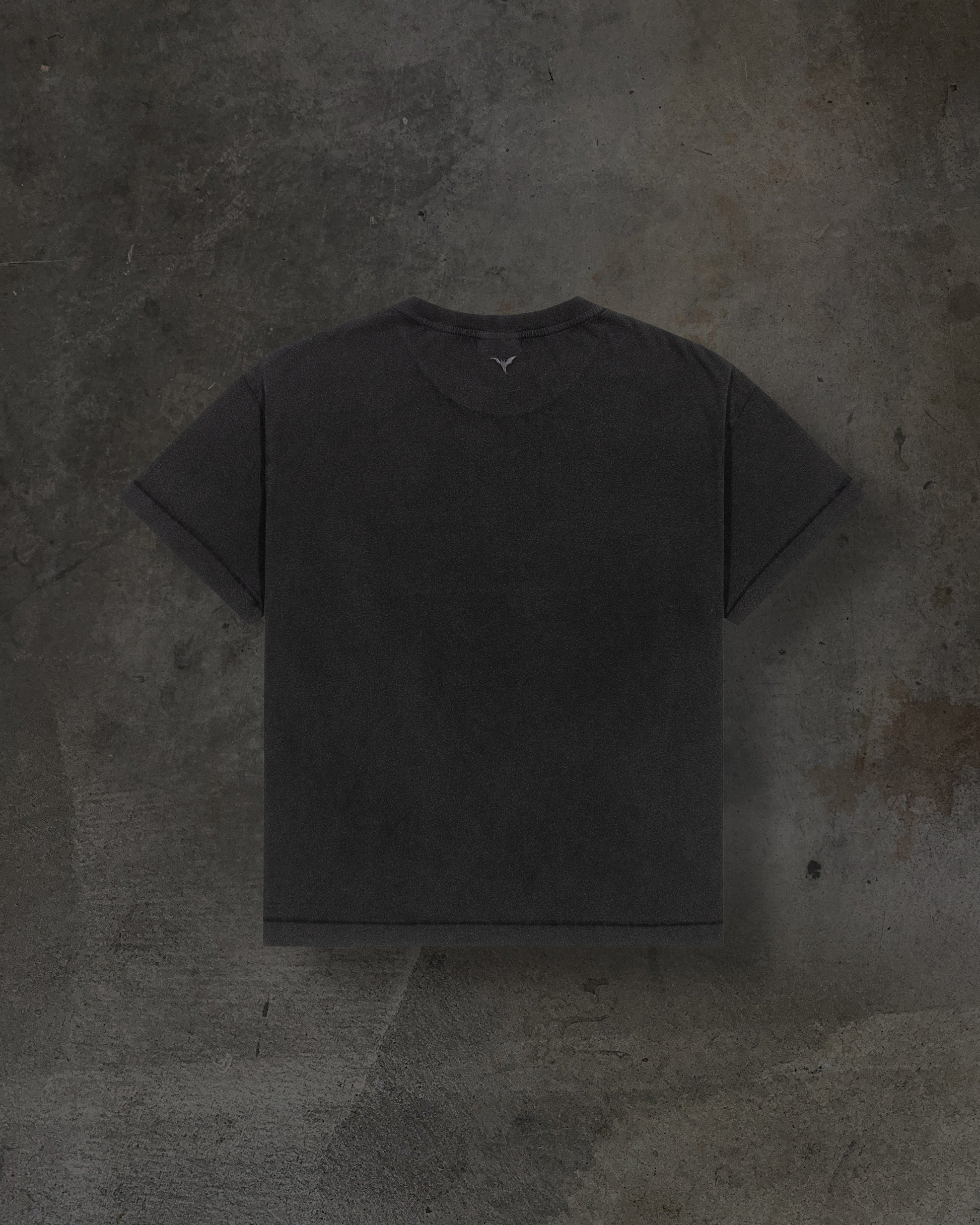 CROPPED BLANK TEE (COAL)-IYAMIUIO