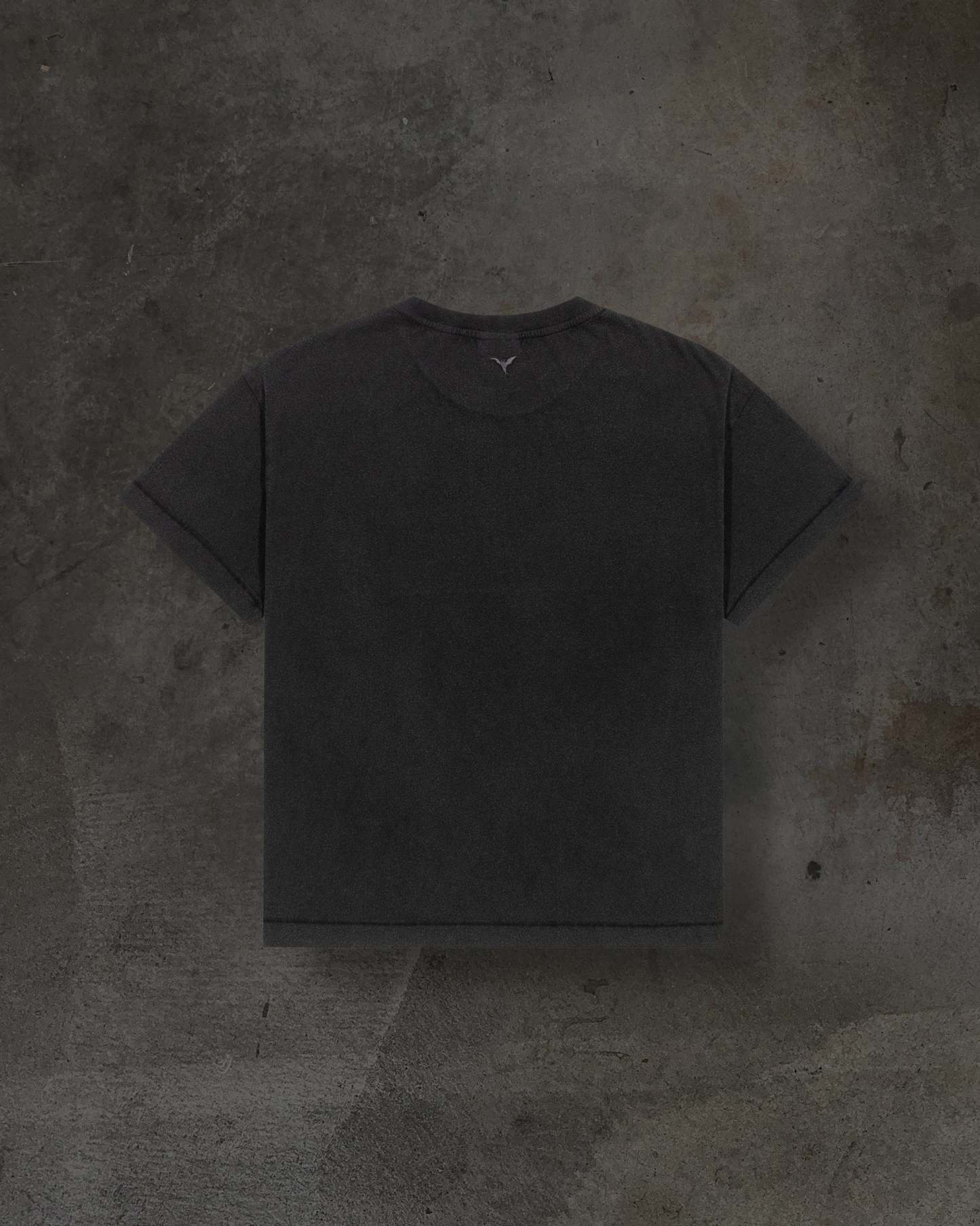 CROPPED BLANK TEE (COAL)-IYAMIUIO