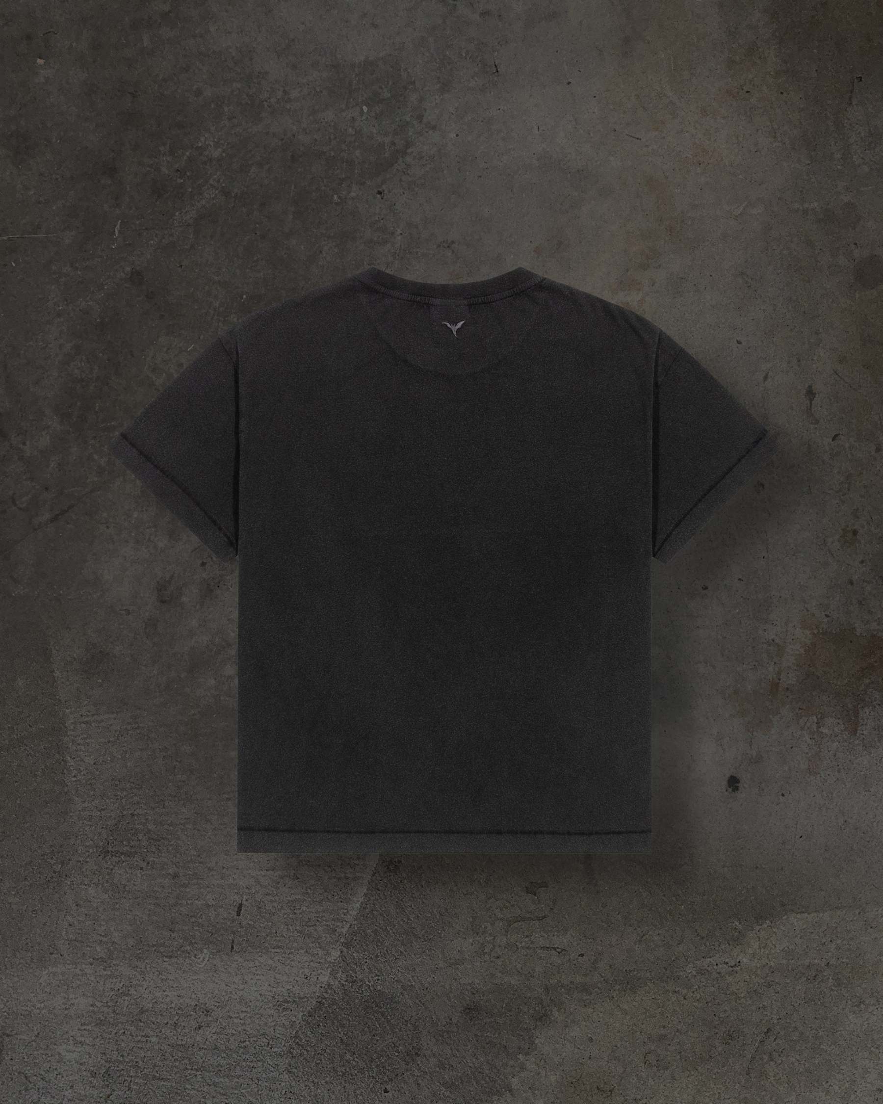 CROPPED BLANK TEE (COAL)-IYAMIUIO