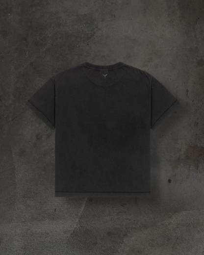 CROPPED BLANK TEE (COAL)-IYAMIUIO