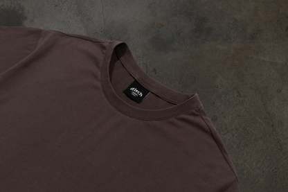 CROPPED BLANK TEE (MOCHA)-IYAMIUIO
