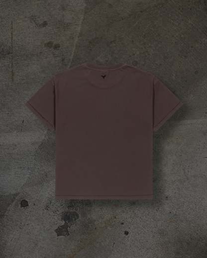 CROPPED BLANK TEE (MOCHA)-IYAMIUIO