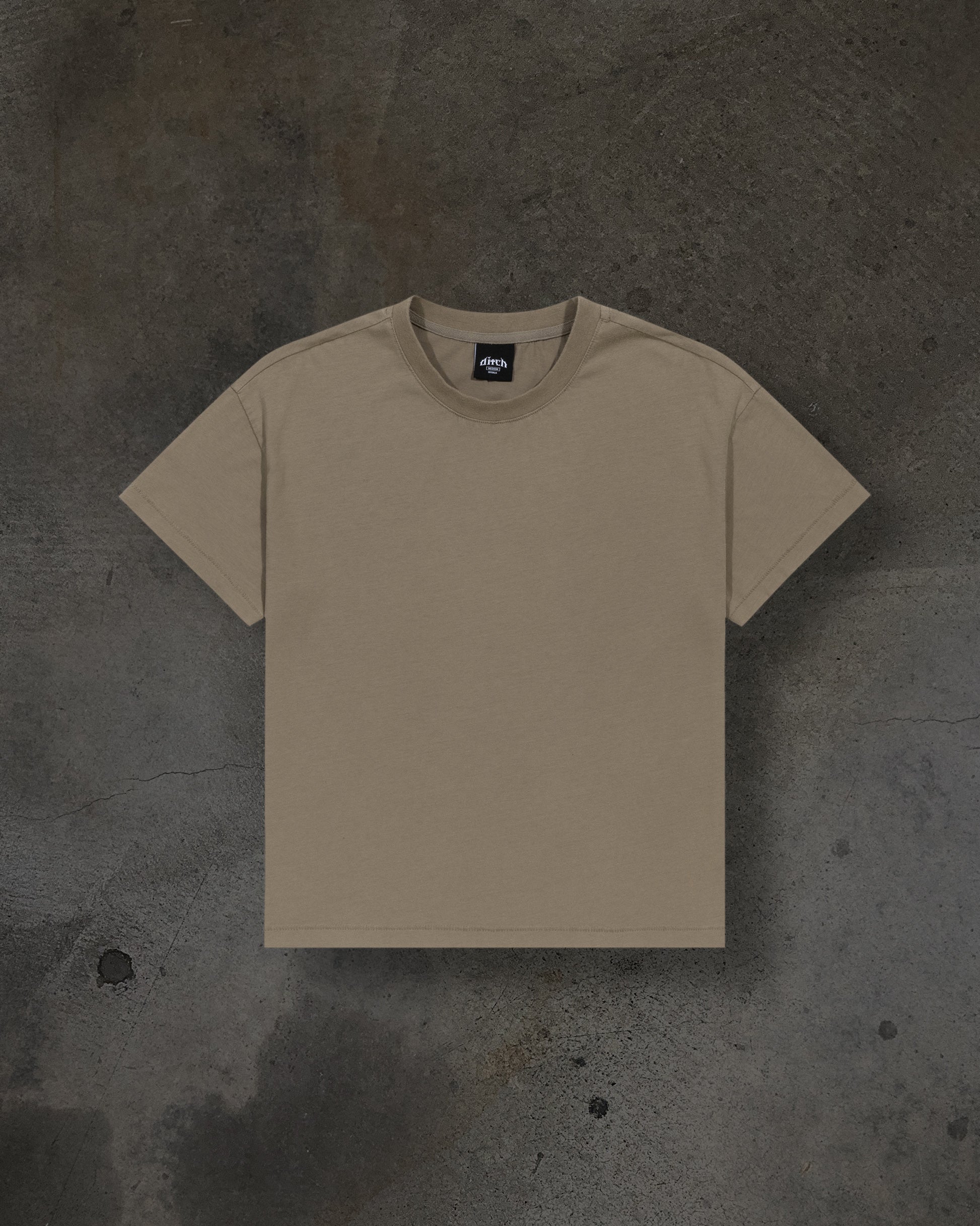 CROPPED BLANK TEE (CAMEL)-IYAMIUIO