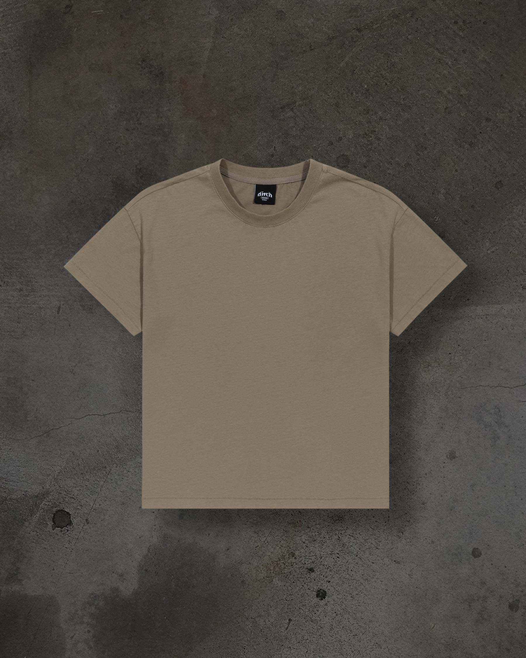 CROPPED BLANK TEE (CAMEL)-IYAMIUIO