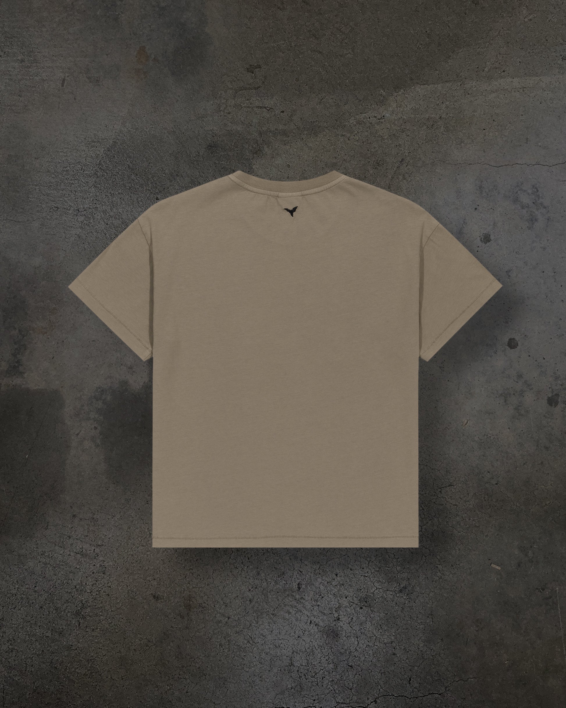 CROPPED BLANK TEE (CAMEL)-IYAMIUIO