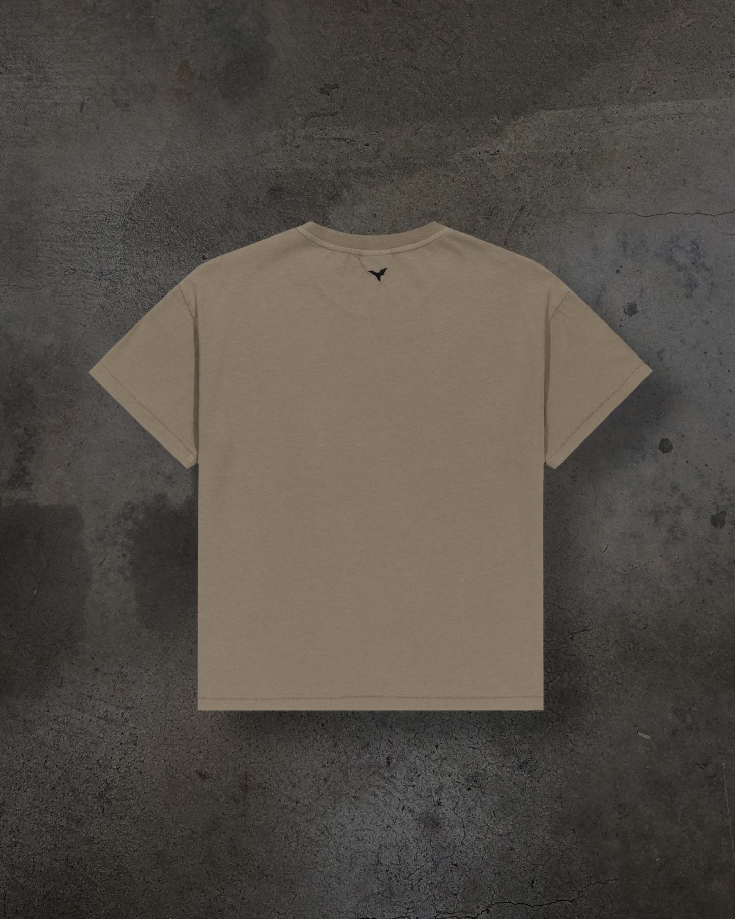CROPPED BLANK TEE (CAMEL)-IYAMIUIO
