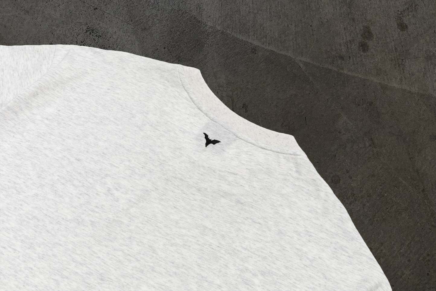 CROPPED BLANK TEE (HEATHER)-IYAMIUIO