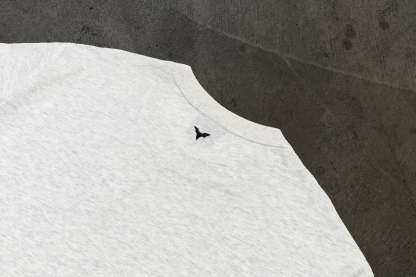 CROPPED BLANK TEE (HEATHER)-IYAMIUIO