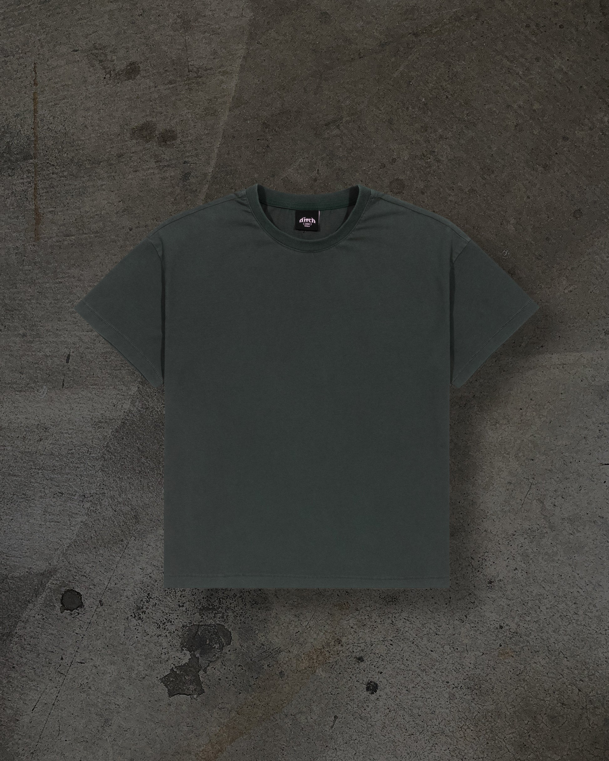 CROPPED BLANK TEE (FOREST)-IYAMIUIO