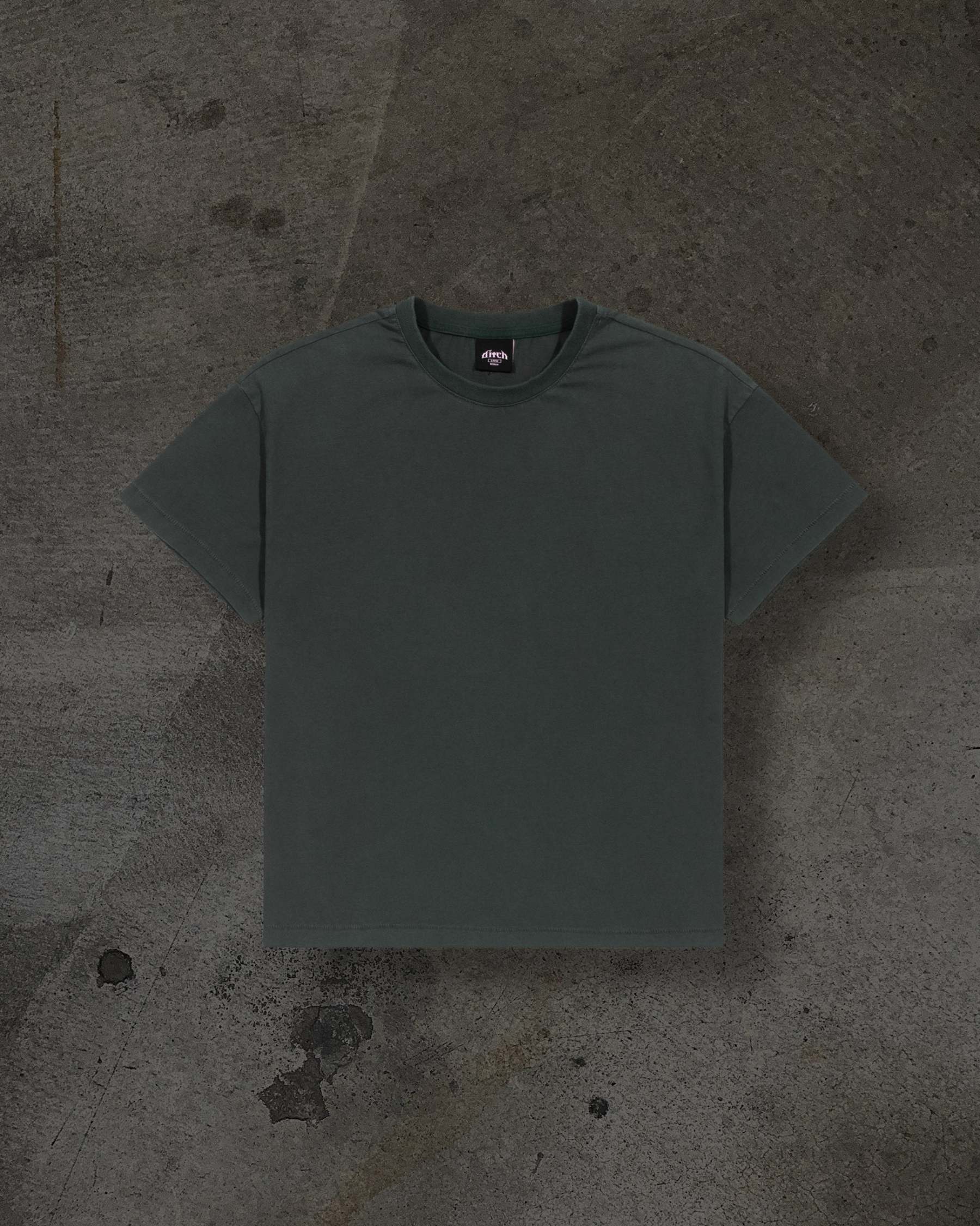 CROPPED BLANK TEE (FOREST)-IYAMIUIO