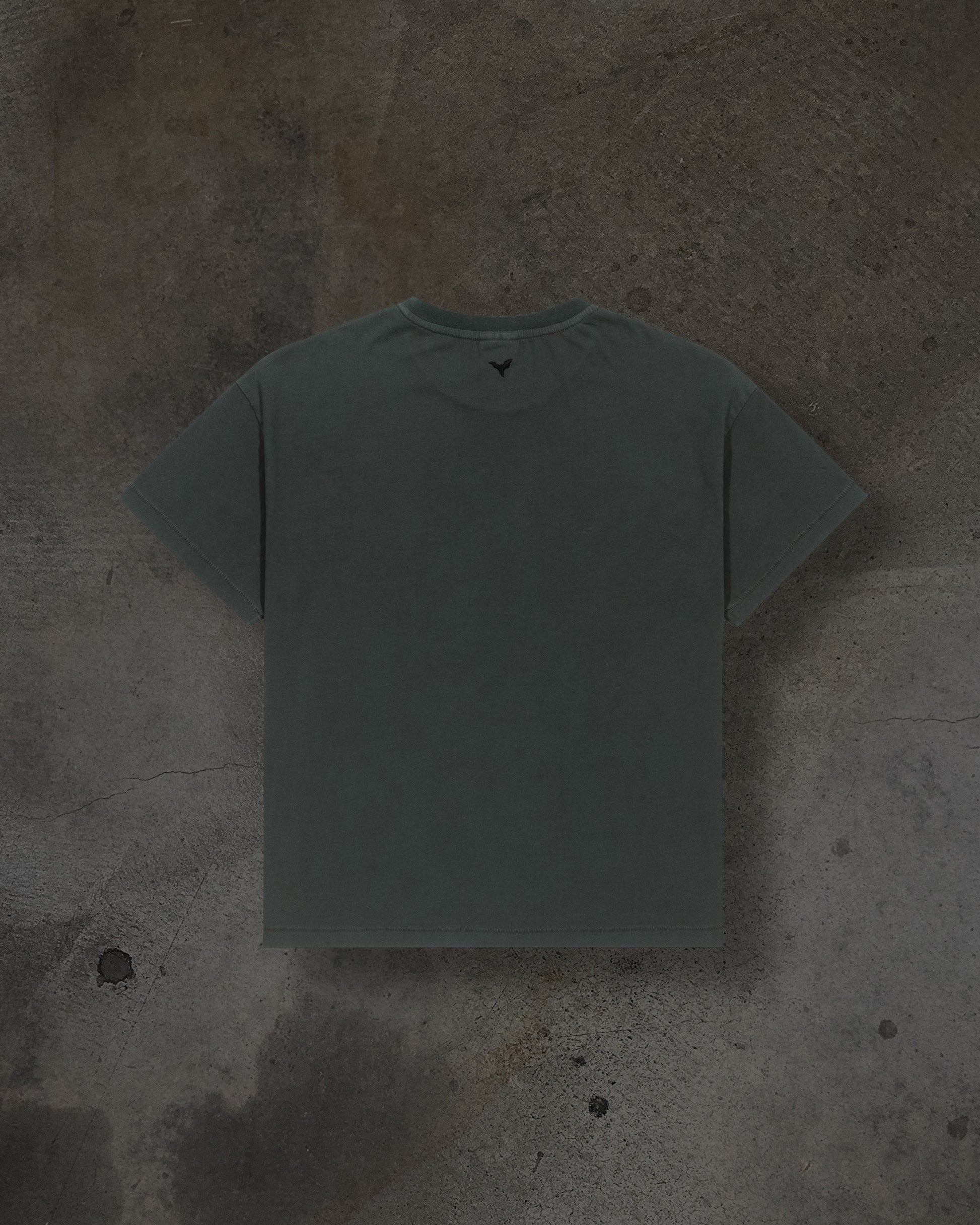 CROPPED BLANK TEE (FOREST)-IYAMIUIO