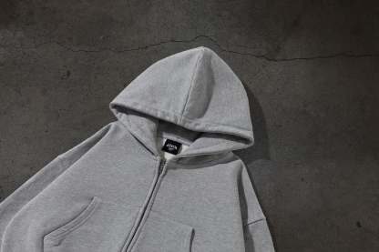 WOMENS CROPPED ZIP (HEATHER)-IYAMIUIO