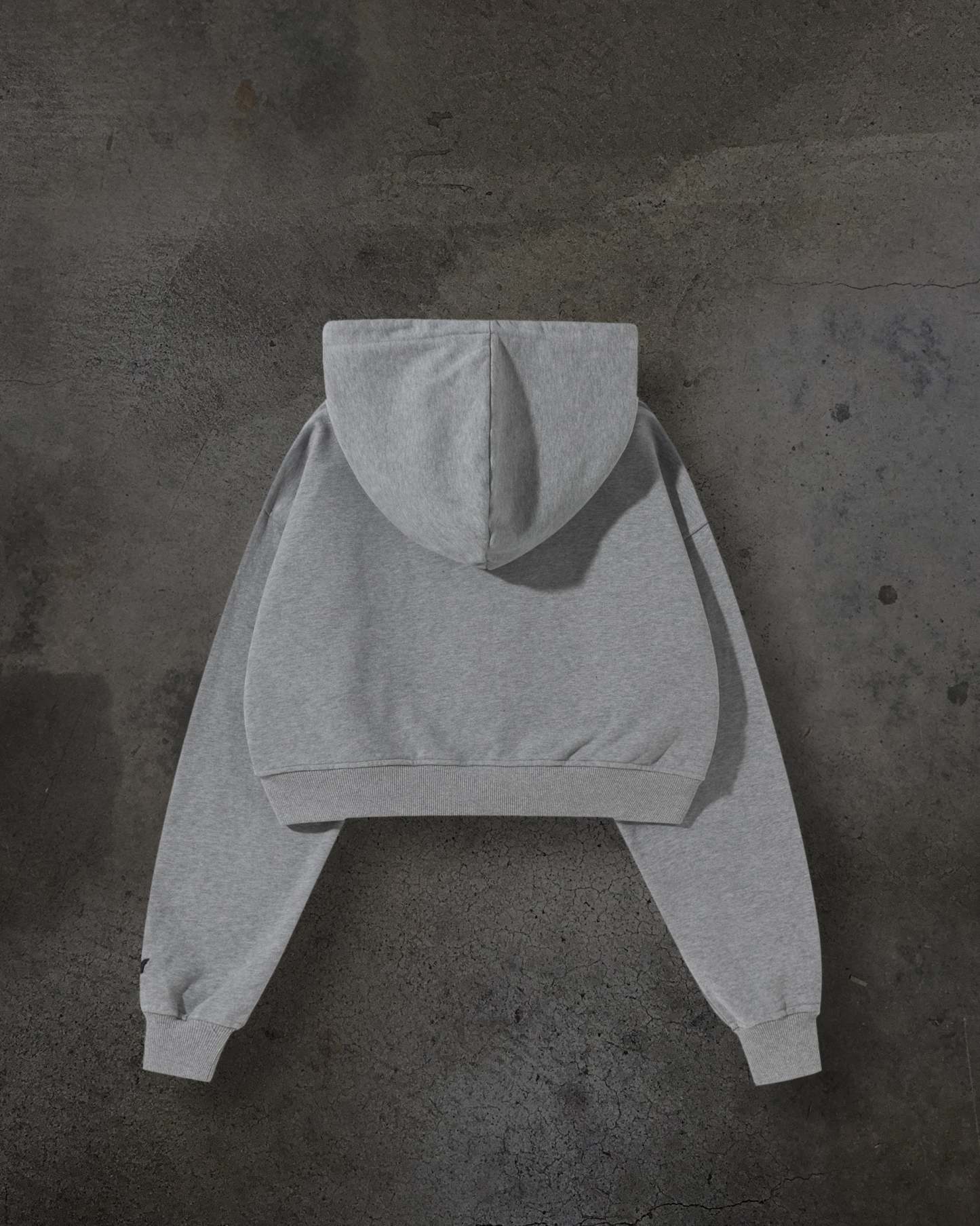 WOMENS CROPPED ZIP (HEATHER)-IYAMIUIO