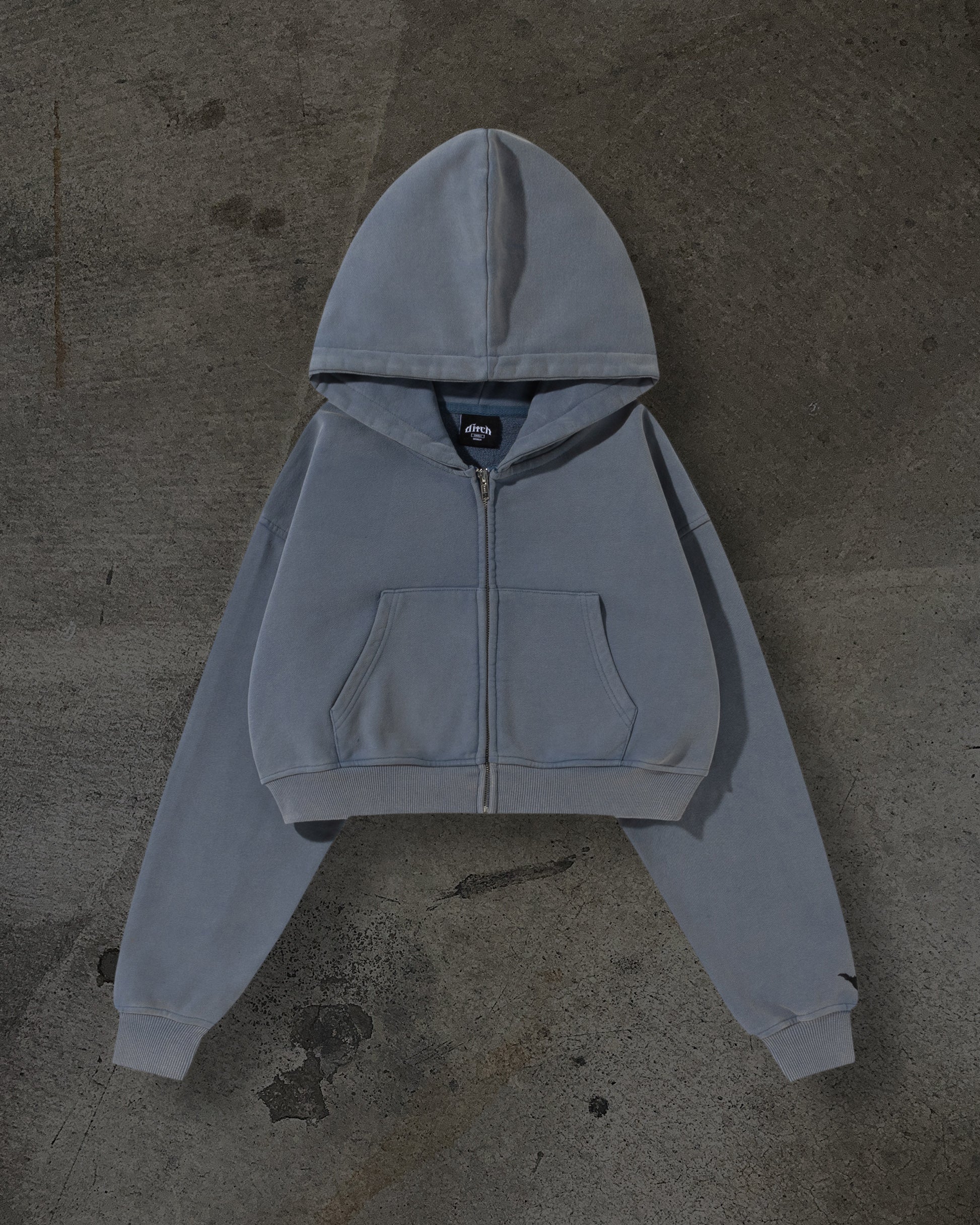 WOMENS CROPPED ZIP (FLINT)-IYAMIUIO