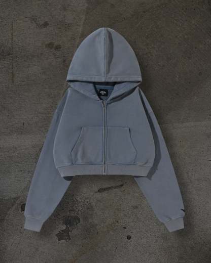 WOMENS CROPPED ZIP (FLINT)-IYAMIUIO