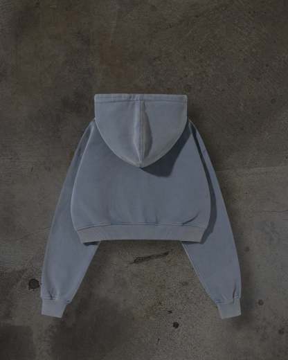 WOMENS CROPPED ZIP (FLINT)-IYAMIUIO