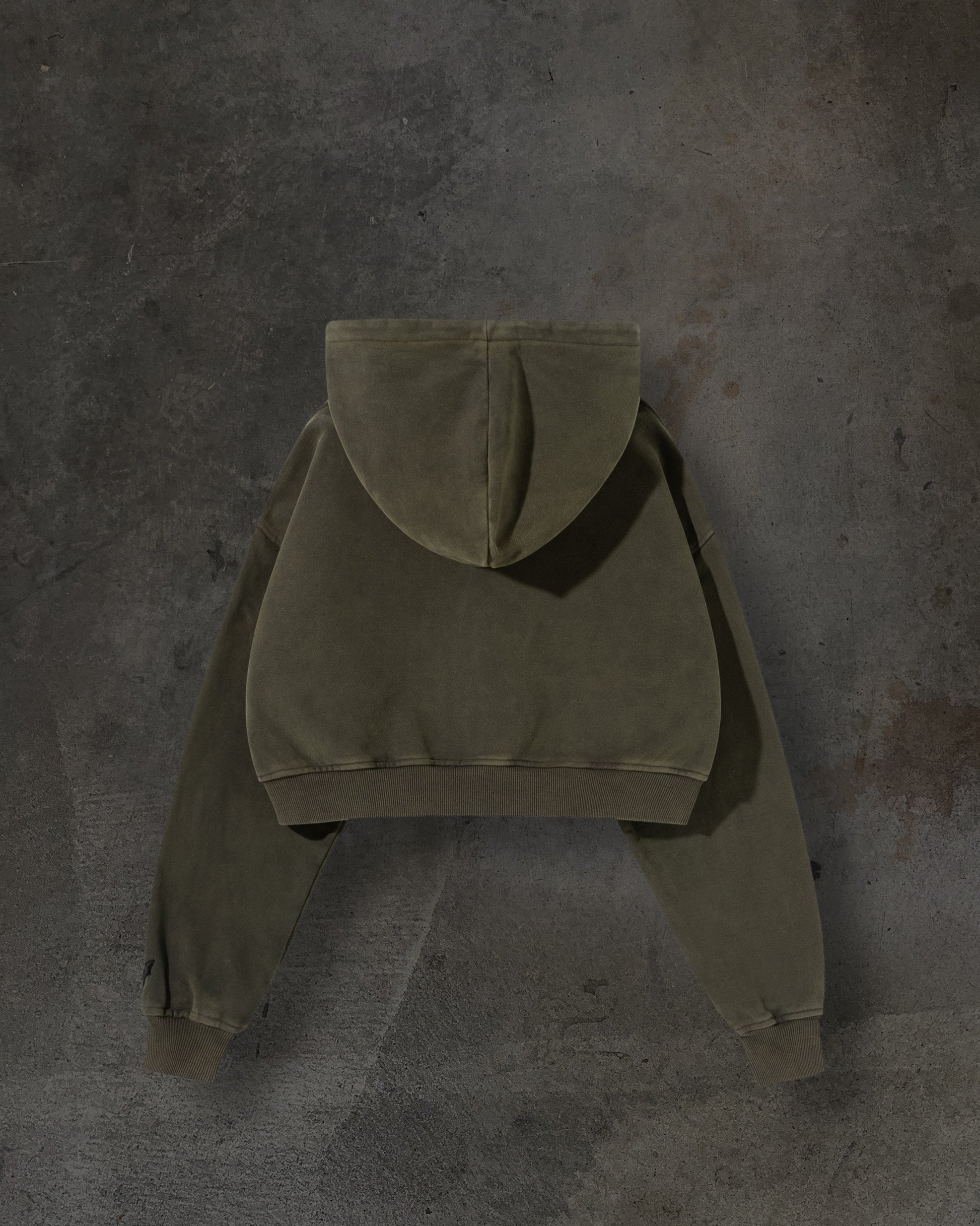 WOMENS CROPPED ZIP (ASH)-IYAMIUIO