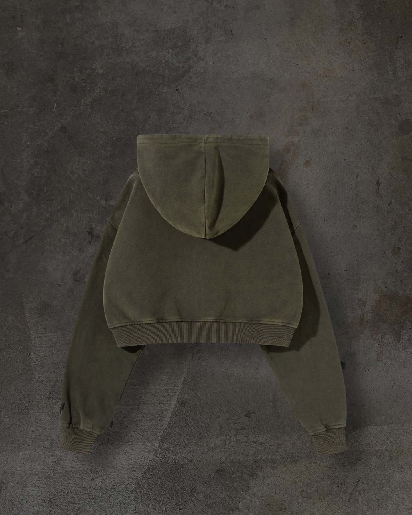 WOMENS CROPPED ZIP (ASH)-IYAMIUIO