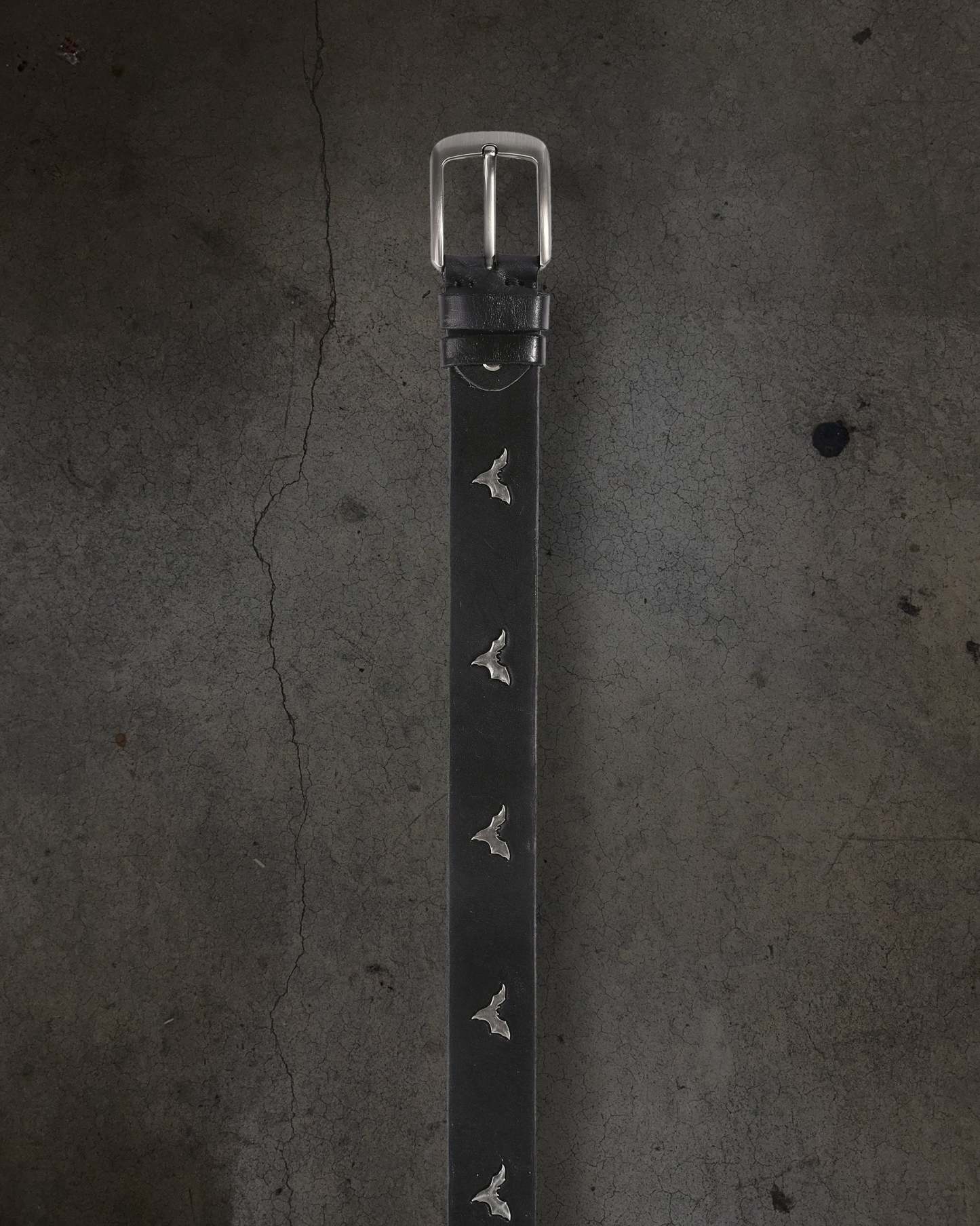 DITCH BAT LEATHER BELT (NOIR)-IYAMIUIO